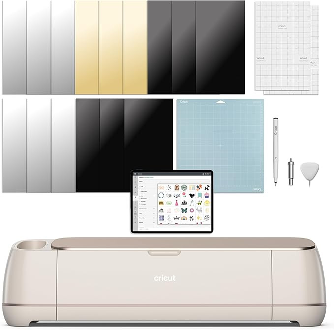 Cricut Maker 4 - Smart Cutting Machine (Seashell) | Digital Content Bundle - Includes Images in D... | Amazon (US)