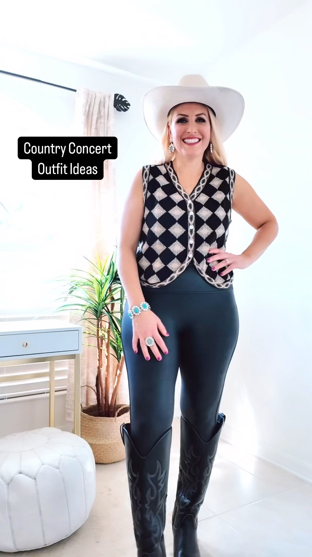 🤠WESTERN OUTFITS for women! What do you think? YES or No? Let me know! I think it’s perfect for a Texas Rodeo or a Nashville Country Concert. Hee Haw! 

🤠Wearing a medium in the vest. It’s so soft and comfortable! I’m blown away by the quality of this piece. For real! Also wearing a medium in my fringe jacket and a large in the Spanx Faux leather leggings.

Western Outfits Women I Nashville Outfits for Women I Country Concert Outfit

Taylor swift concert outfit ideas I texas rodeo outfit | rave outfits festivals | rodeo outfits for women | houston rodeo outfits for women | rodeo outfit | nashville outfits spring | texas rodeo outfits | all fringe outfit | black on black outfit | black on black | country concert outfit | country concert outfit ideas | country concert outfits | country concert outfit ideas winter | rodeo outfit | rodeo outfit ideas | western glam outfit | rodeo outfits for women | rodeo outfits winter | cowgirl outfit | rodeo outfits | western outfits | western outfits women | country glam outfit | nashville outfit | nashville outfits | rodeo outfits for women | nashville outfits for women | country concert outfit | country concert outfits


#westernfashion #westernstyle #westernwear #westernglam #westernoutfits #countryconcert #countryconcertoutfit #rodeo #rodeofashion #rodeotok #rodeohouston #cowgirl #cowgirlboots #cowboyhat #cowboyhats #nashville #nashvilleoutfit #countryoutfit #countrygirls #fallfashion #falltrends



#LTKSeasonal #LTKShoeCrush #LTKStyleTip #LTKWorkwear #LTKFindsUnder100 #LTKOver40 #LTKMidsize #LTKTravel #LTKBacktoSchool #LTKU #LTKSaleAlert #LTKFindsUnder50 #LTKVideo #LTKActive #LTKCon
