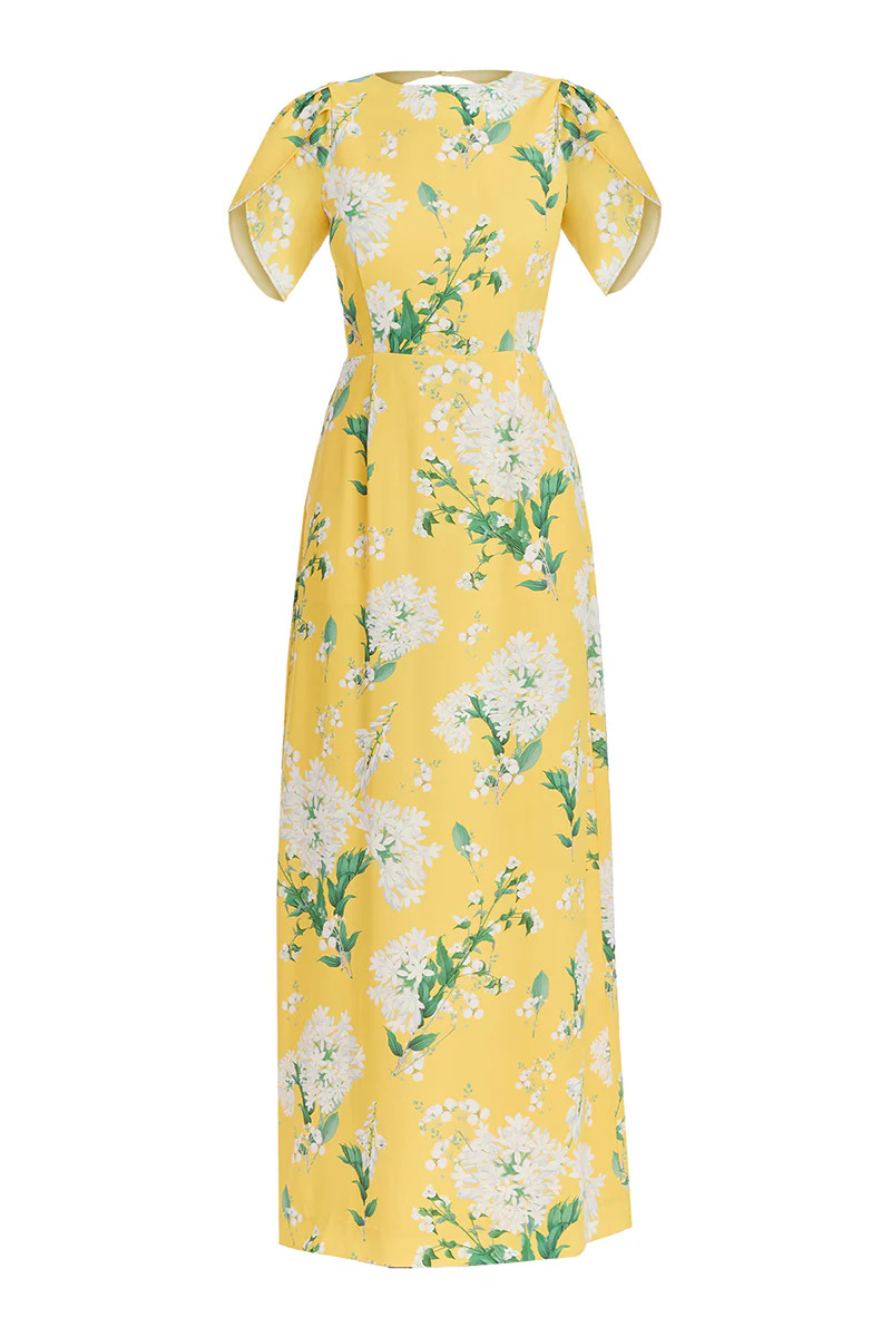 KATHERINE GOWN IN YELLOW GREEN | Mestiza New York | CULT MIA | CULT MIA UK LTD
