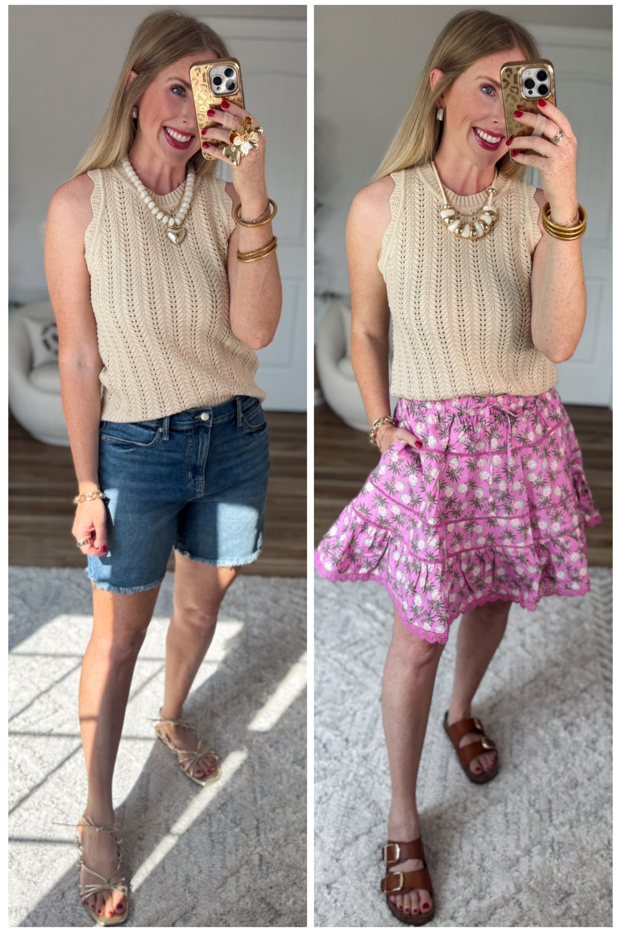 2 ways I’ve worn this scallop sweater tank from Walmart!

#LTKootd #LTKmomlife