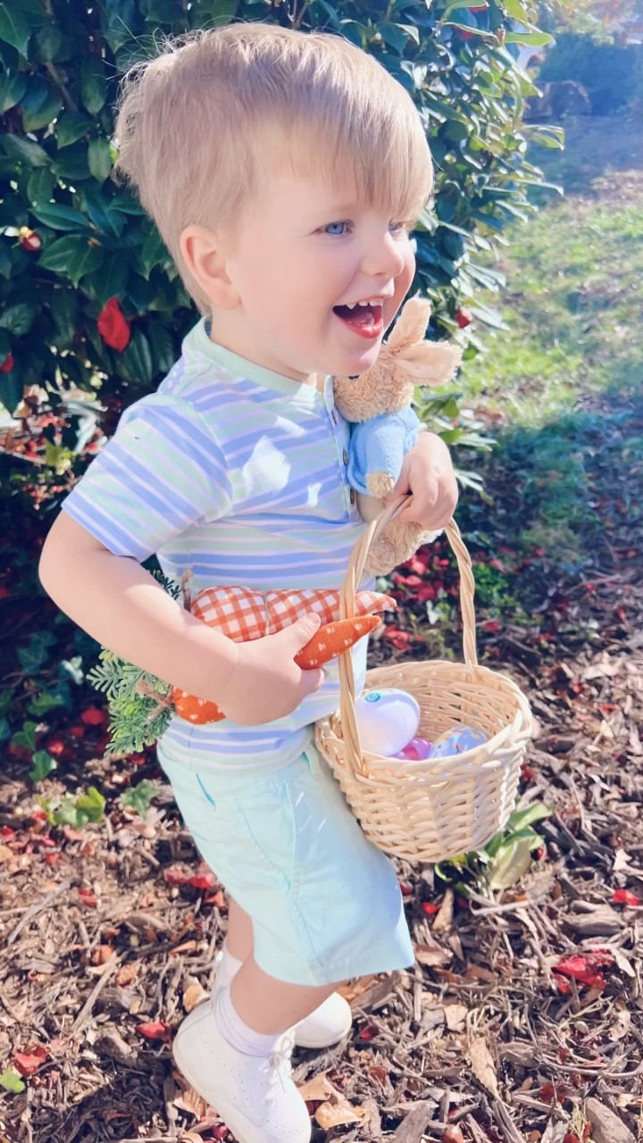 Goodness gracious I sure do love this cutie pie little Easter bunny of ours!!! 🐰🌸🧺 #easteroutfits #easteriscoming #hoppyeaster 

Friends!!! I have just recently been asked to be a @rufflebutts / @ruggedbutts ambassador (which is one of our absolute FAVORITE baby clothing brands… eek!! 😍) and they just sent 📦 the CUTEST Easter outfits for our little Judson 👶🏼 - and even sent some little items for Levi Rhett on the way, too!!🤰🥹 We are huge fans of this company and the high hand-me-down quality that all of their clothing is!! 💐🙌🏽 #rufflebutts #ruggedbutts #rufflebuttsambassador 

All of these adorable pieces would make perfect Easter basket ideas 🧺, Easter Sunday outfits 🐣, or would even be great for some upcoming Easter egg hunts or Easter events!! 🌷🌸🌱 I have linked all of these outfits for y’all below!! Y’all should totally check out their Easter clothing lines and find the cutest little outfits for your littles this spring season - you won’t regret it!! 🛍️🤍 #rufflebuttsbaby #ruggedbuttsclothing #easteroutfitideas 

#LTKfamily #LTKbaby #LTKSeasonal