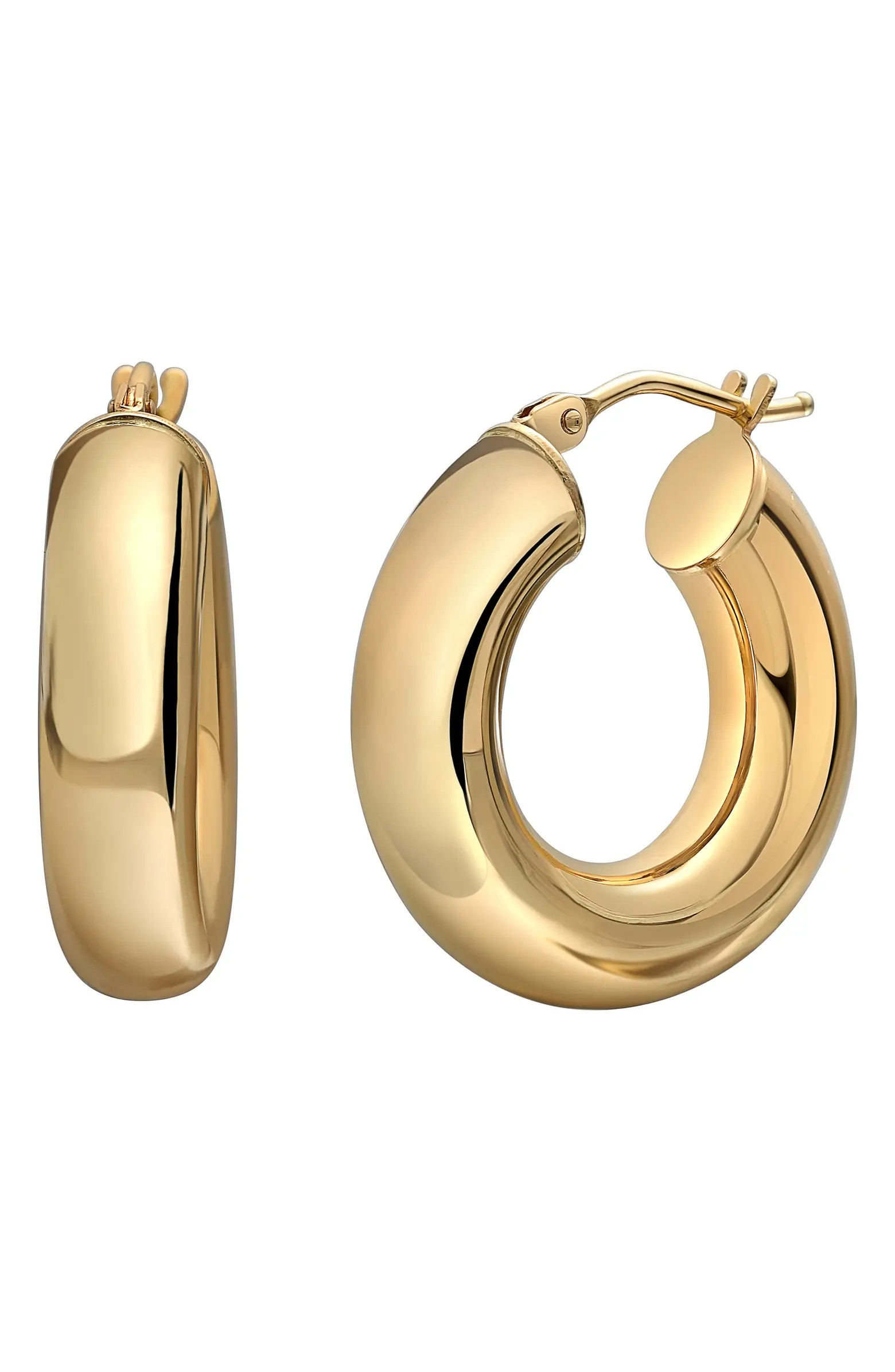 14K Gold Chunky Hoop Earrings | Nordstrom