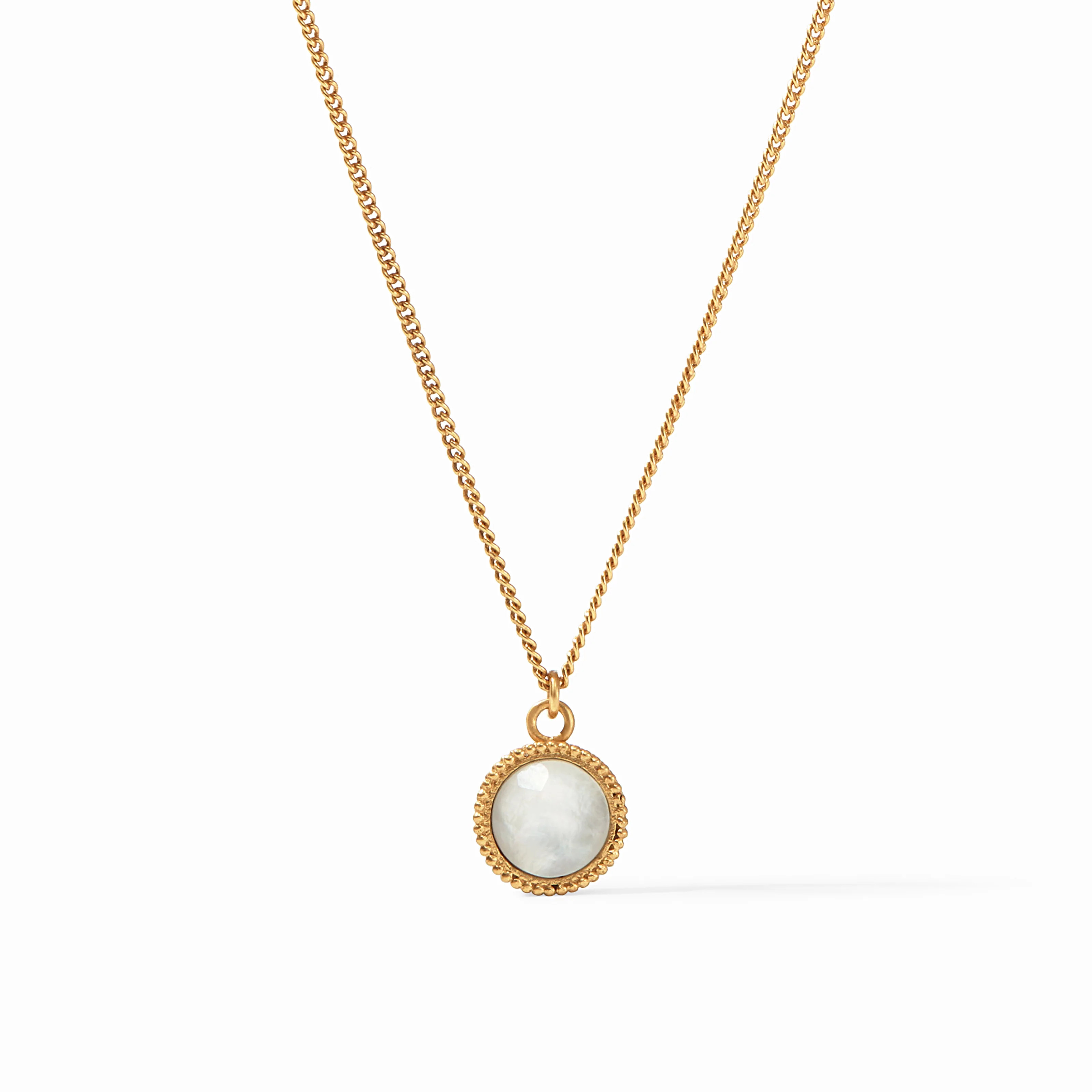 Fleur-de-Lis Gold Solitaire Necklace | Julie Vos | Julie Vos