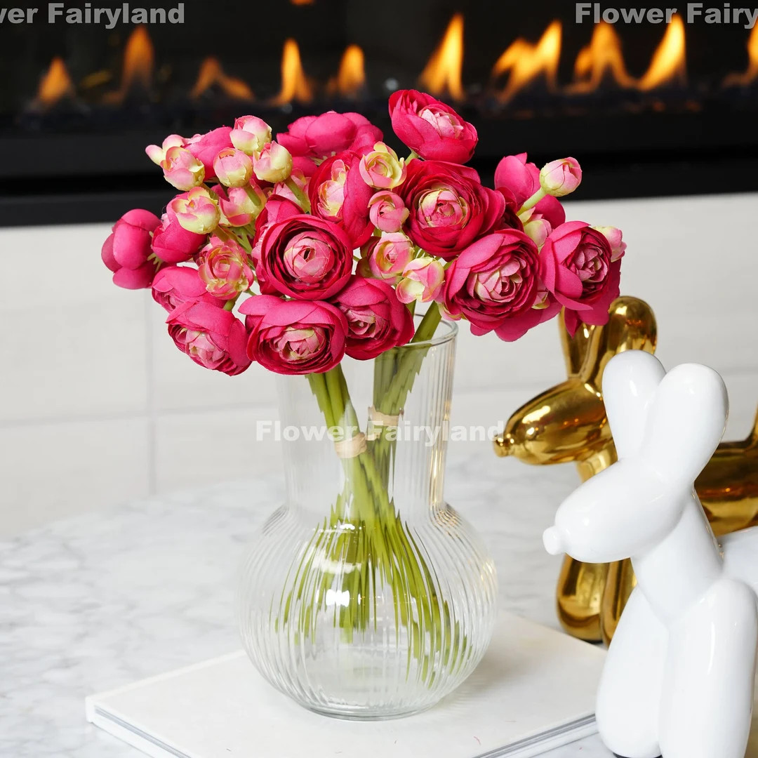 Mini Ranunculus Small Bundle | High Quality Artificial Flower | DIY | Floral | Wedding | Home Dec... | Etsy (US)