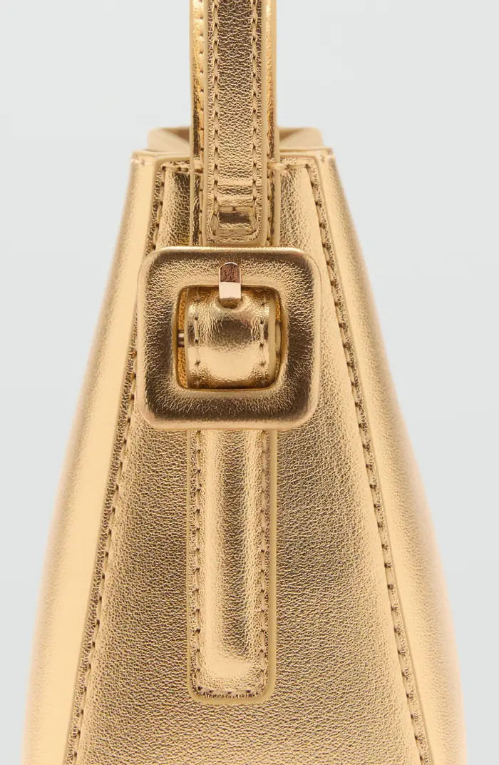 Mini Metallic Faux Leather Shopper | Nordstrom