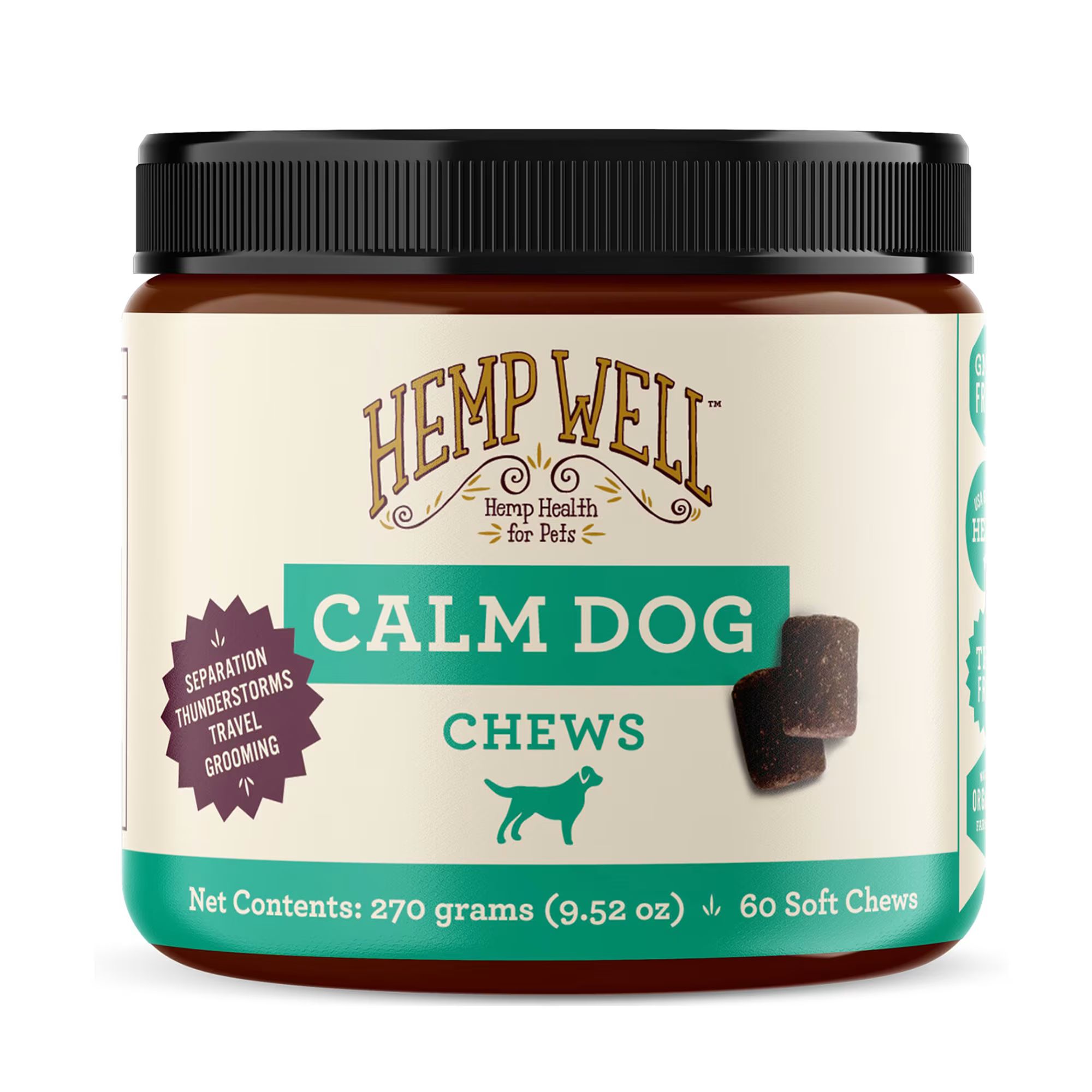 Hemp Well Calm Dog Soft Chews, 9.52 oz., Count of 60 | Petco
