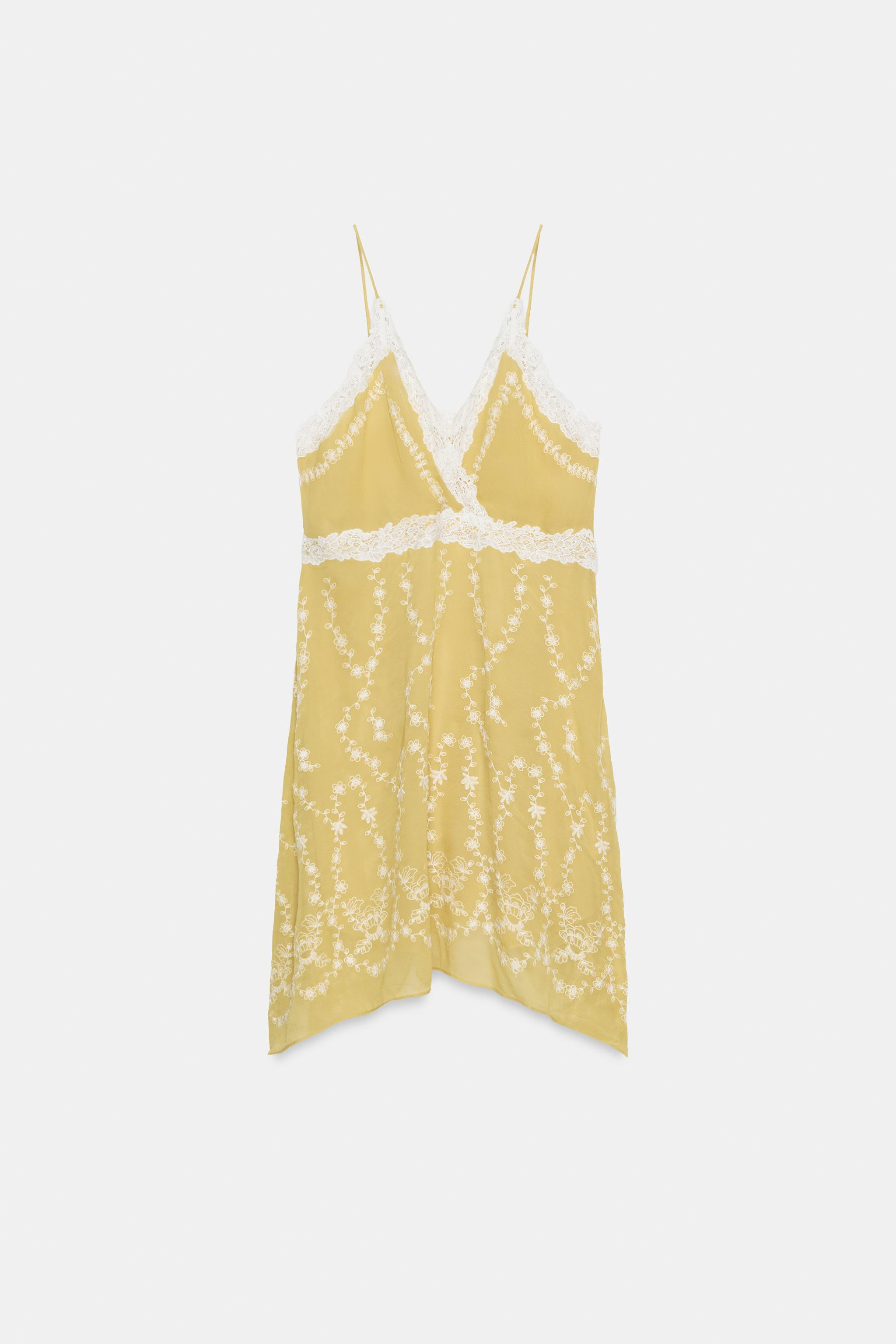 Model height: 179 cmZARA WOMAN COLLECTIONDress with main fabric made of spun viscose. Features a ... | Zara UK
