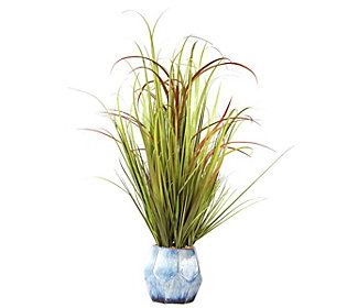 Vintage Home Lifelike 36"" Grass and Onion Grass In/Outdoor Pot | QVC