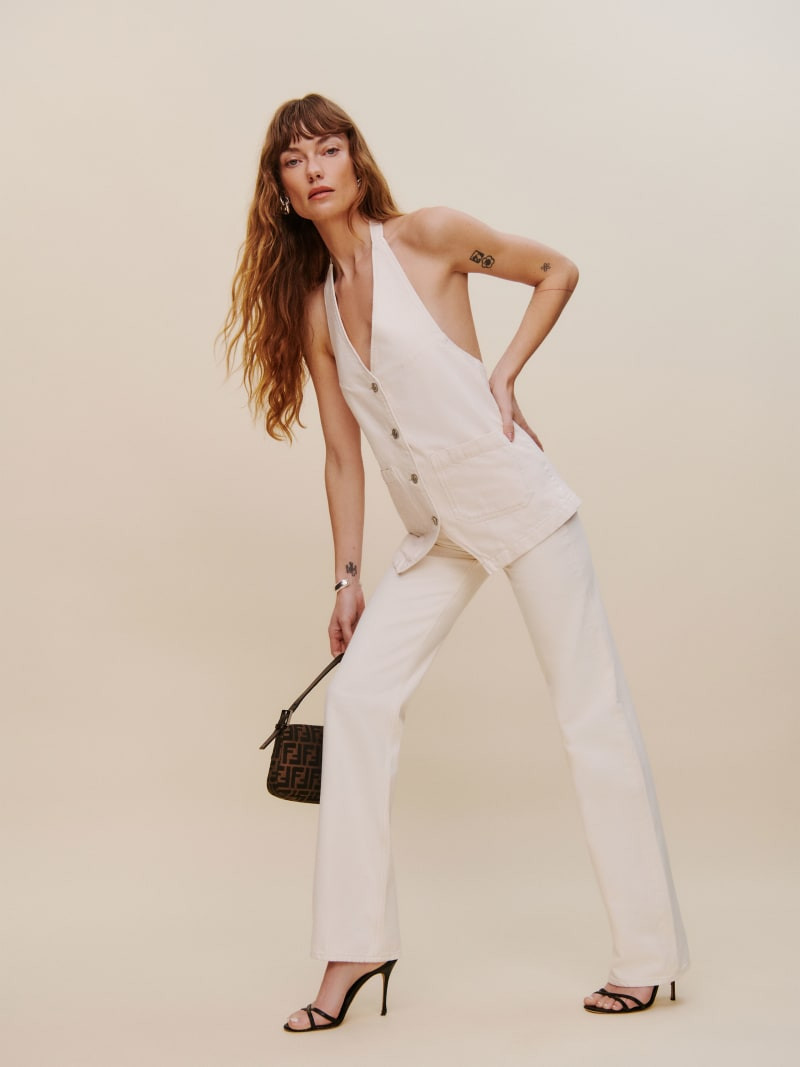 Wilder High Rise Wide Leg Cropped Jeans | Reformation (Global)