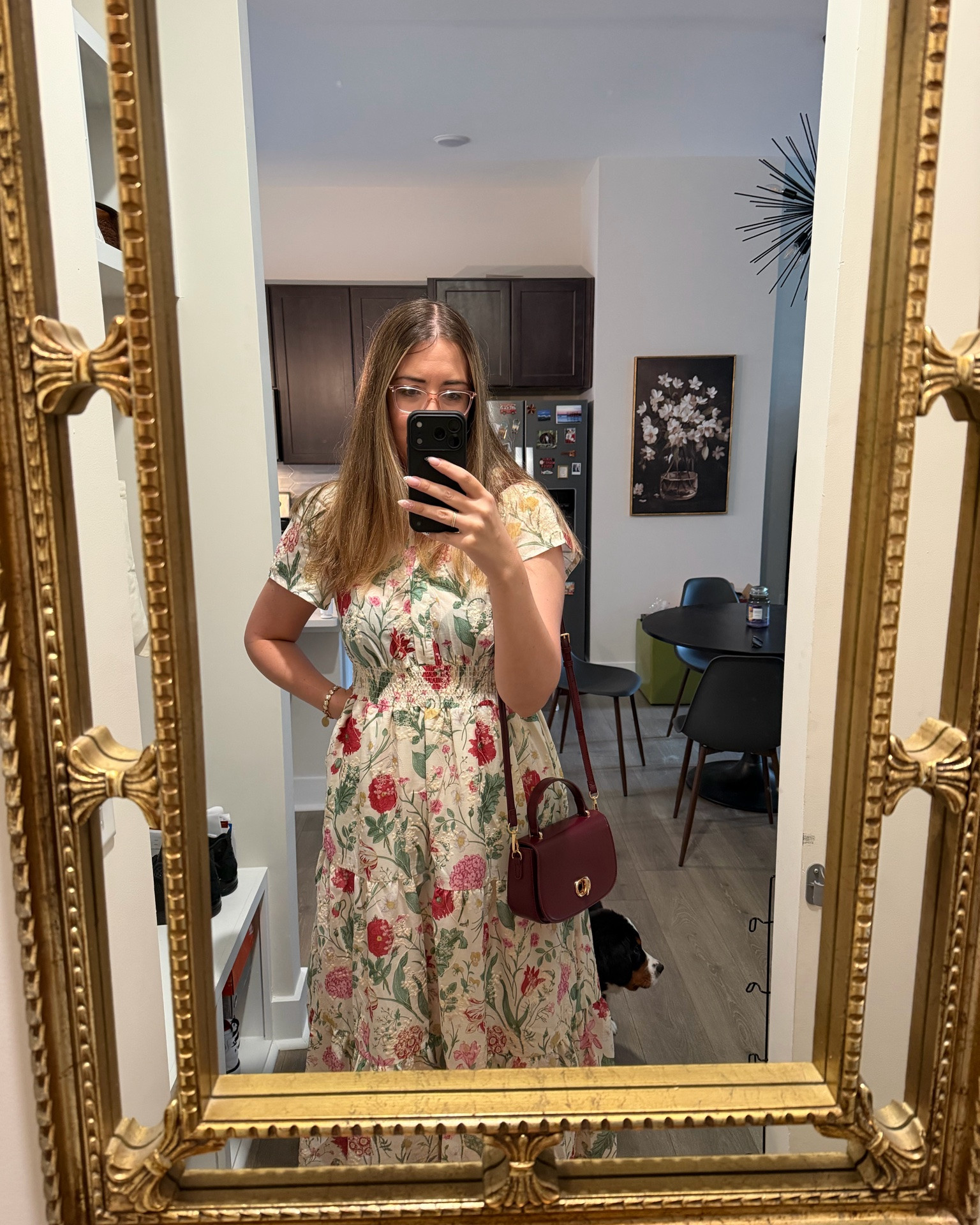 Rain clouds tried it… I simply declined ☀️✨

Off to my cousin’s graduation party looking like I RSVP’d for sunshine only. This beautiful flower midi dress from Chicwish is doing the heavy lifting today—soft, floaty, and very “main character at a family event” energy. Paired it with brown wedge sandals from Tommy Hilfiger and a burgundy Urban Expressions bag for a little rich-cozy contrast moment.

If the weather won’t cooperate, the outfit absolutely will.

Chicwish floral midi dress | Tommy Hilfiger wedge sandals | Urban Expressions burgundy bag | graduation guest outfit | floral midi dress styling | spring occasion outfit | feminine dress look | wedges and midi dress styling

#LTKdayinmylife #LTKootd #LTKgrwm