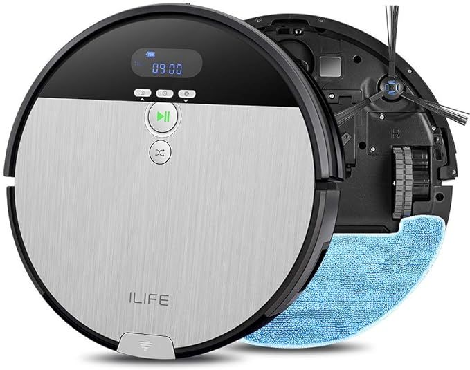 ILIFE V8s Robot Vacuum Cleaner and Mop Combo, XL 750ml Dustbin, Designed for Hard Floors & Pet Ha... | Amazon (US)