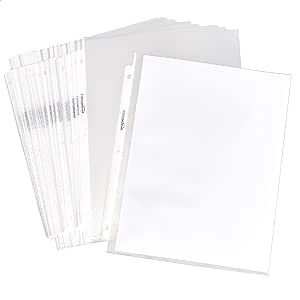 Amazon Basics Sheet Protector - Non-Glare, 100-Pack | Amazon (CA)