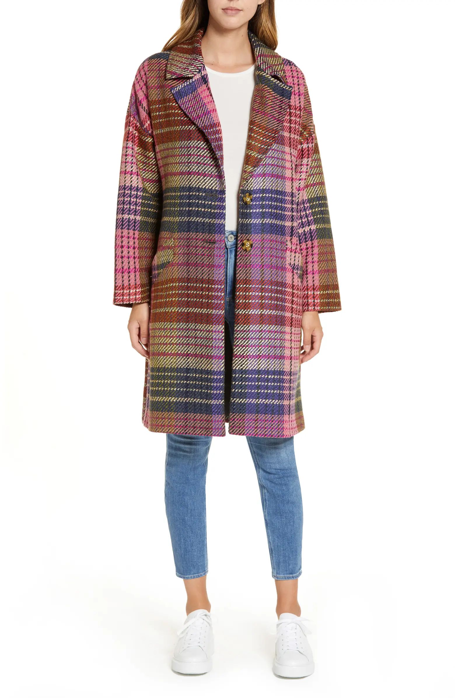 Plaid Tweed Coat | Nordstrom