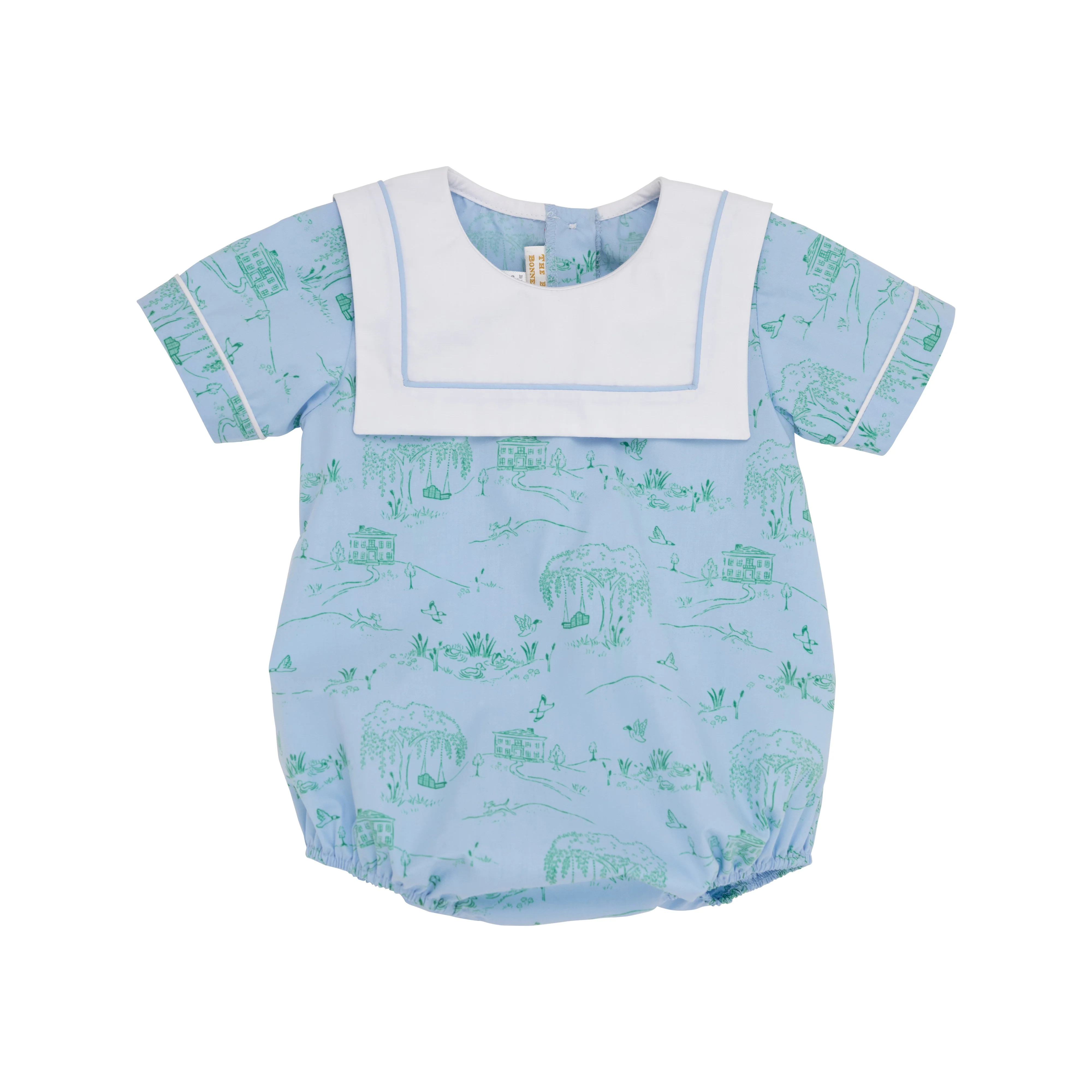 Townes Top Sail Bubble - Germantown Toile with Beale Street Blue | The Beaufort Bonnet Company