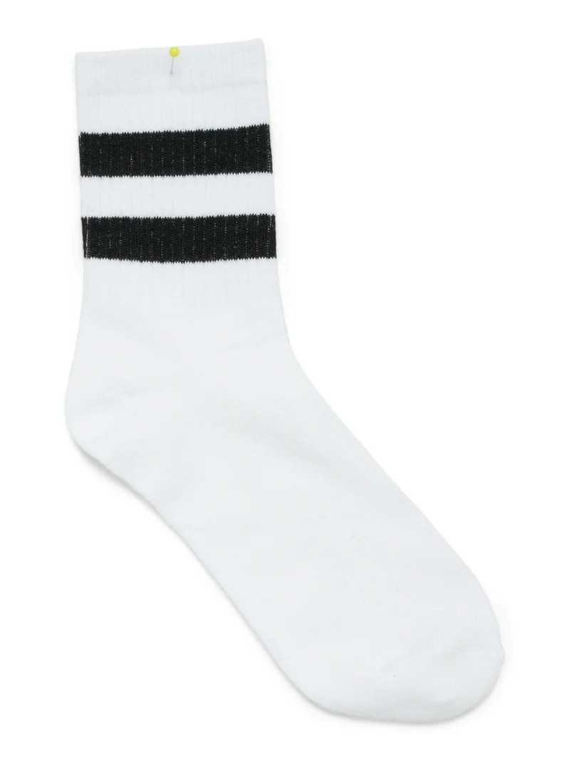No Boundaries Women's Ribbed Mid Crew Socks, 6-Pack, Women's, Shoe Sizes 4-10 | Walmart (US)