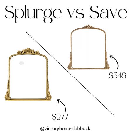 Splurge vs Save, mirrors 

#LTKFind #LTKhome #LTKSale