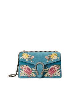 Dionysus Small Suede Floral Shoulder Bag | Bergdorf Goodman