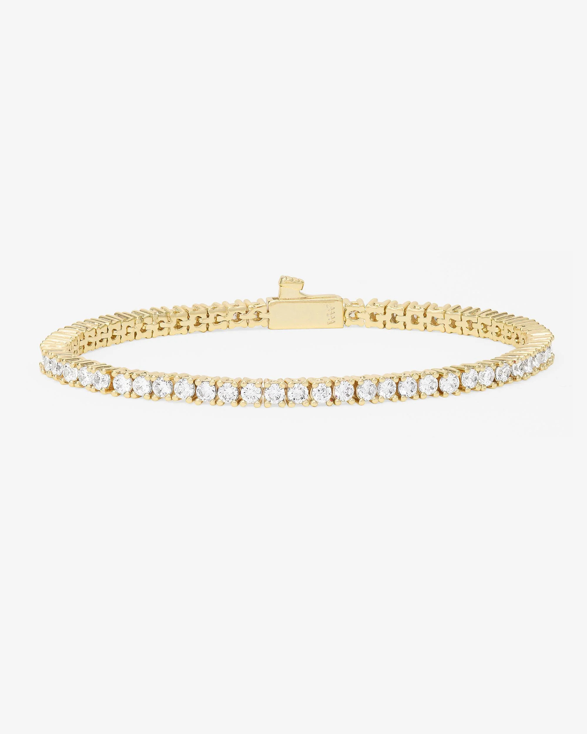 Heiress Tennis Bracelet - Gold|White Diamondettes | Melinda Maria Jewelry
