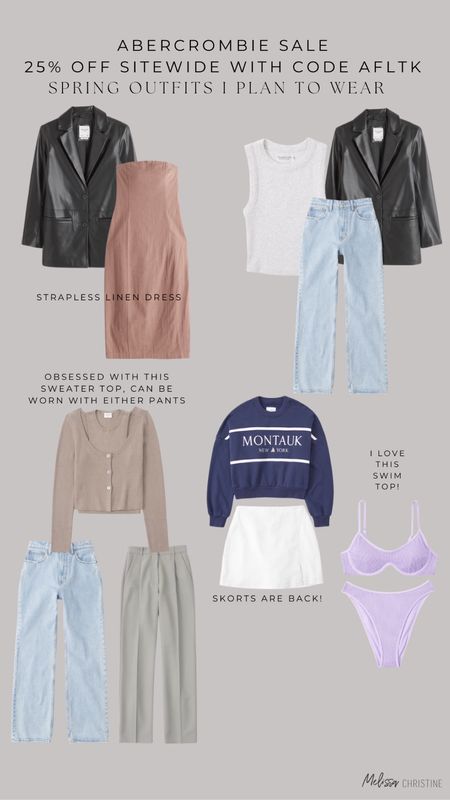 New Spring Outfits from Abercrombie. These are currently on sale on this app! 

#LTKSale #LTKstyletip #LTKsalealert