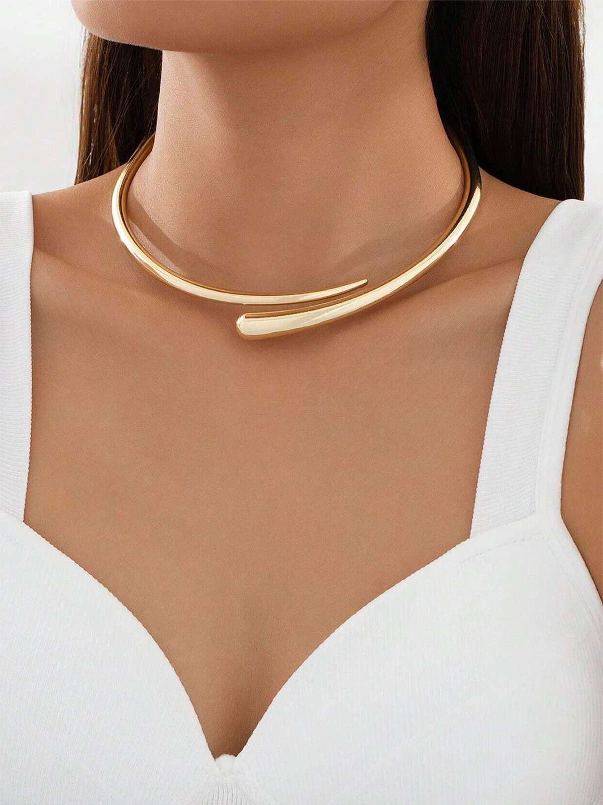 Water Drop Open Choker | Commense
