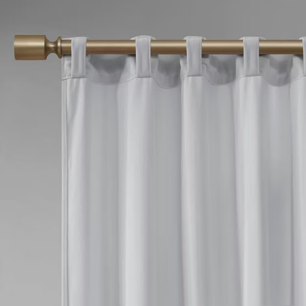 Set of 2 Bryce Poly Velvet Room Darkening Curtain Panels | Target