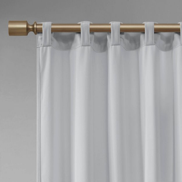 Set of 2 Bryce Poly Velvet Room Darkening Curtain Panels | Target