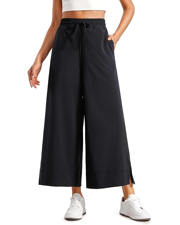 CRZ YOGA Wide Leg Cropped Pants | Amazon (US)