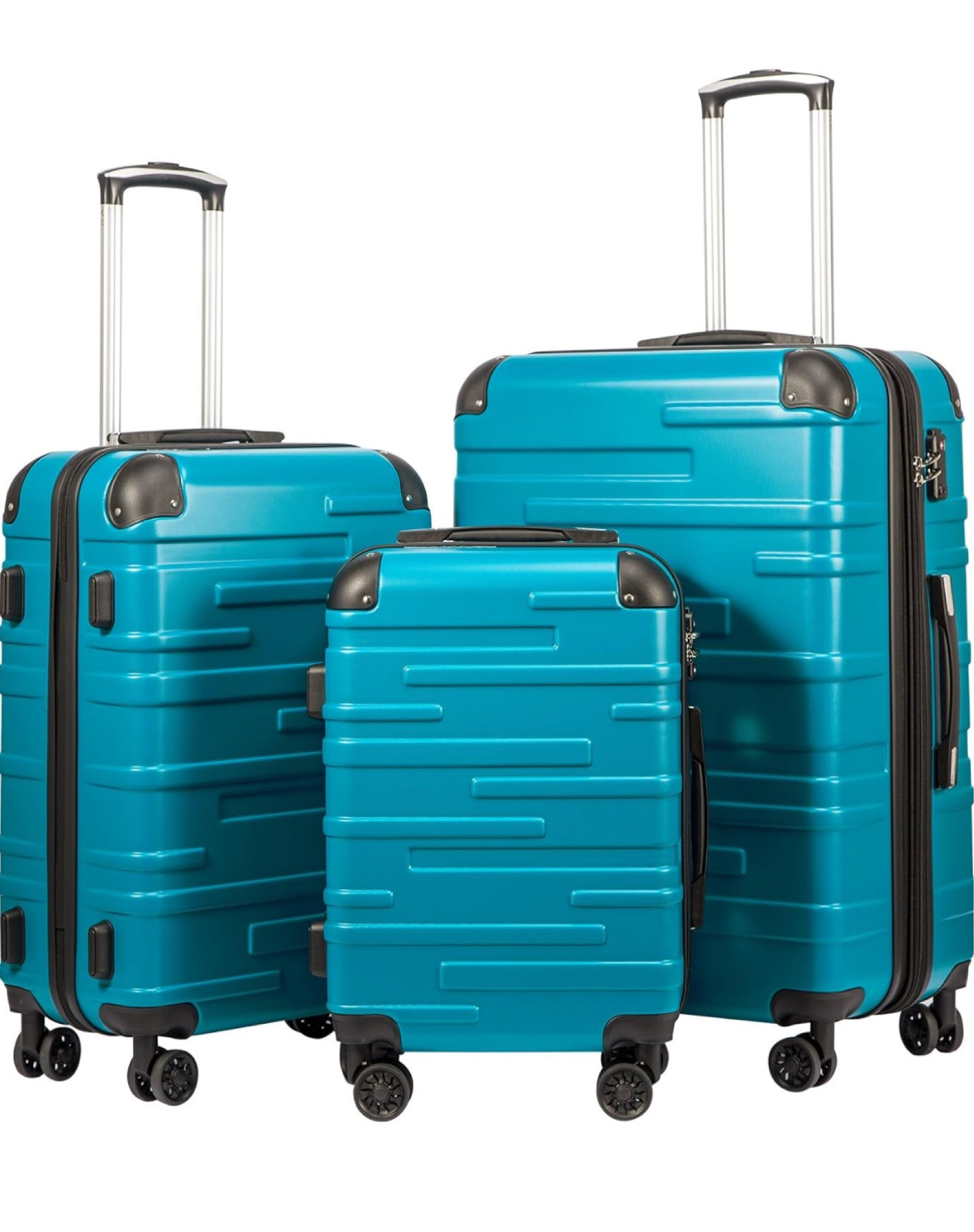 This teal 3-piece luggage set from Amazon is a top-rated travel essential for families and frequent flyers. With a durable hard shell, smooth spinner wheels, and expandable space, it’s perfect for cruises, road trips, and air travel. The bold color makes it easy to find at baggage claim, and the lightweight design makes it easy to pack and move. Great for women over 40 looking for affordable, reliable, and stylish luggage for every trip.

✨ best luggage set Amazon, teal luggage 3-piece set, spinner luggage with hard shell, durable luggage for travel, affordable suitcases, travel must-haves for women over 40, cruise packing essentials

#travel #suitcase 

#LTKSaleAlert #LTKTravel #LTKFamily