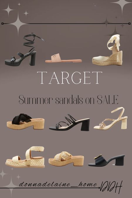 Ladies sandals on sale now at Target! A few favorite picks here..so cute! 
Summer sale ladies footwear 

#LTKSummerSales #LTKSeasonal #LTKSaleAlert