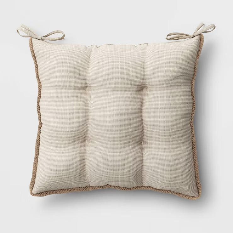 Outdoor Chair Cushion Beige - Threshold™ designed with Studio McGee | Target