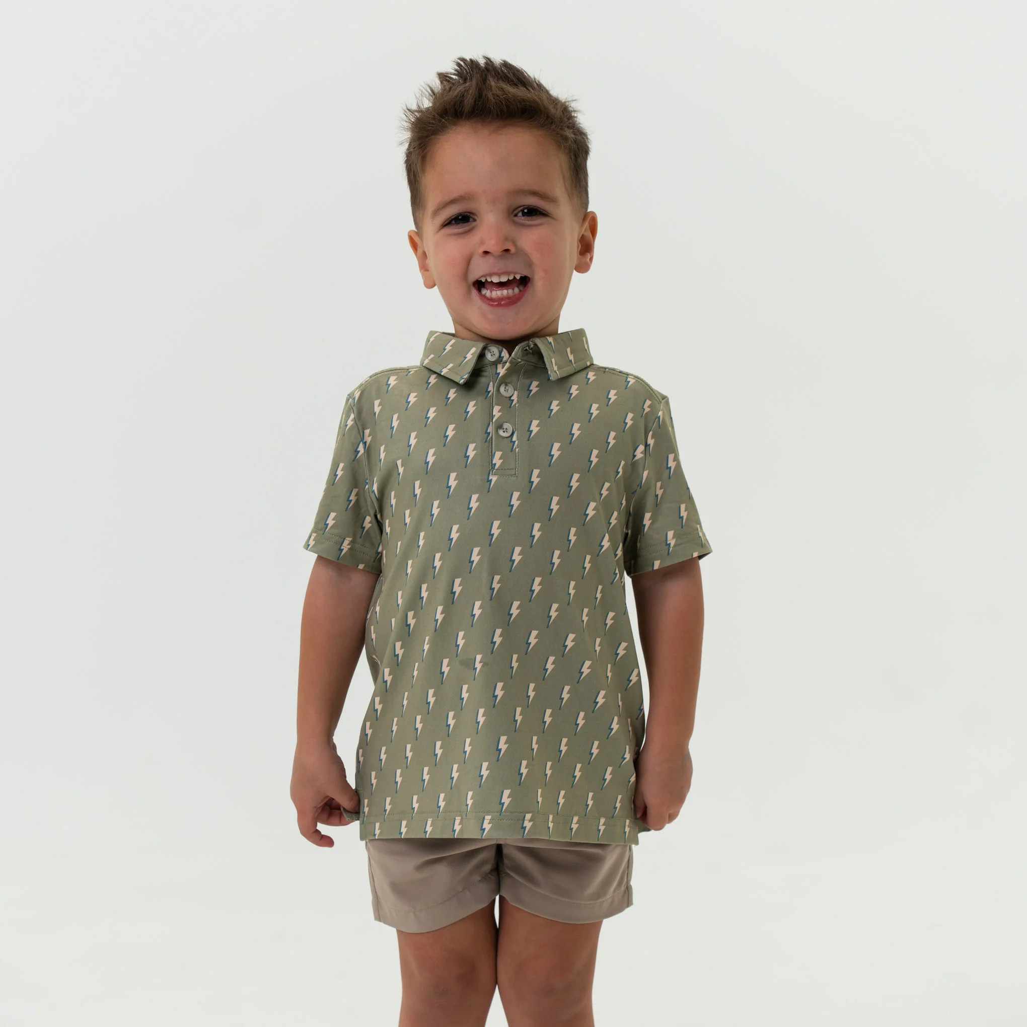 Youth Performance Polo - Sage Lightning | BURLEBO