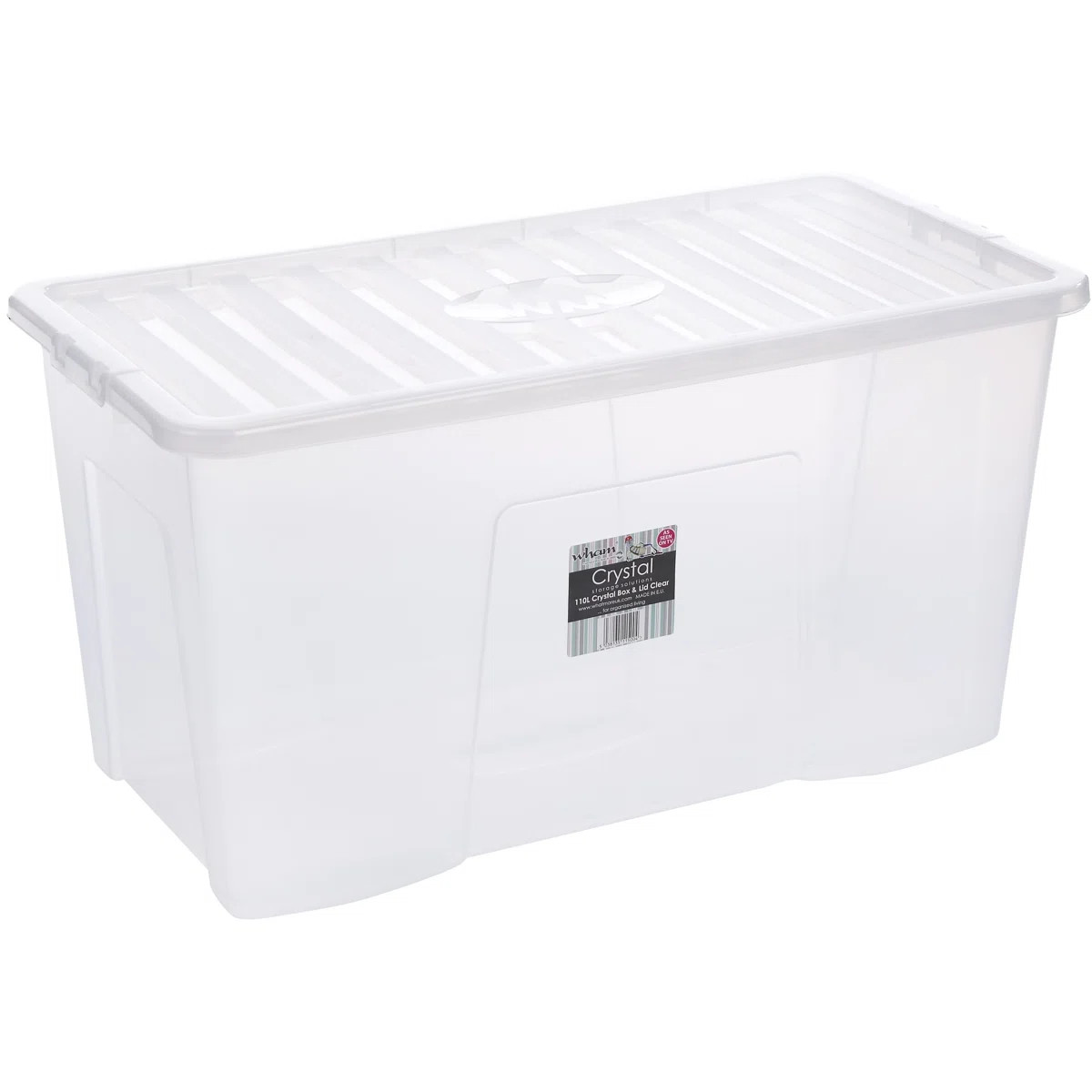 Wham Crystal 110L Plastic Storage Box (Set of 3) | Wayfair UK