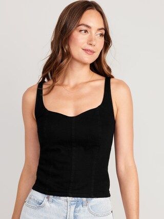 Fitted Cropped Cami Top for Women | Old Navy (US)