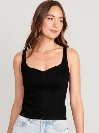 Fitted Cropped Cami Top for Women | Old Navy (US)