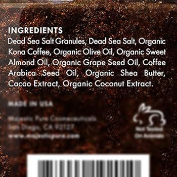 MAJESTIC PURE Arabica Coffee Scrub - All Natural Body Scrub for Skin Care, Stretch Marks, Acne & ... | Amazon (US)