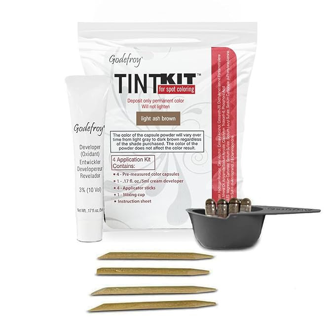 Godefroy Hair Color Kit for Spot Coloring Great For Small Areas Covers Up Gray Hair 4 Applicaion ... | Amazon (US)