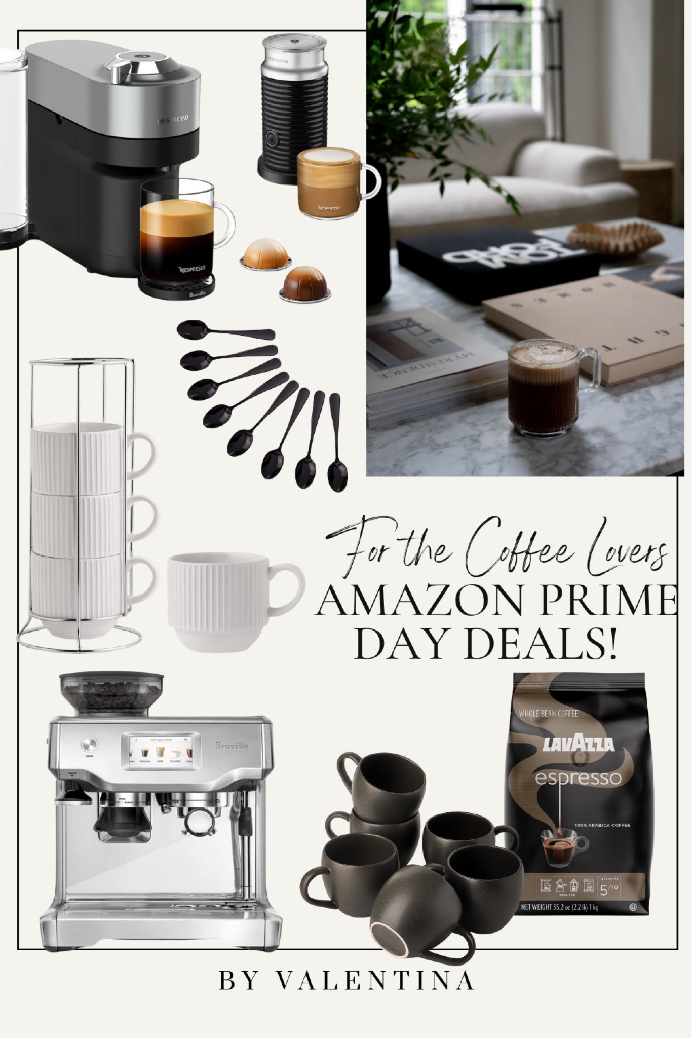 Amazon Prime Day Deals for the Coffee Lovers! Nespresso, Breville, mugs, everything you need to make an amazing cup of coffee at home!

#LTKStyleTip #LTKSaleAlert #LTKHome