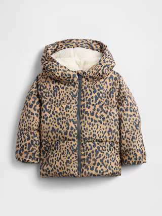 babyGap ColdControl Max Sherpa Puffer Jacket | Gap Factory