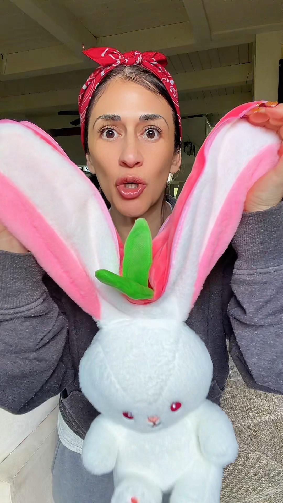 Omg this plush bunny in a strawberry is the perfect Easter basket stuffer for a kids gift ! It also comes in a stuffed toy rabbit in a carrot ￼

#LTKmomlife #LTKKids #LTKSeasonal