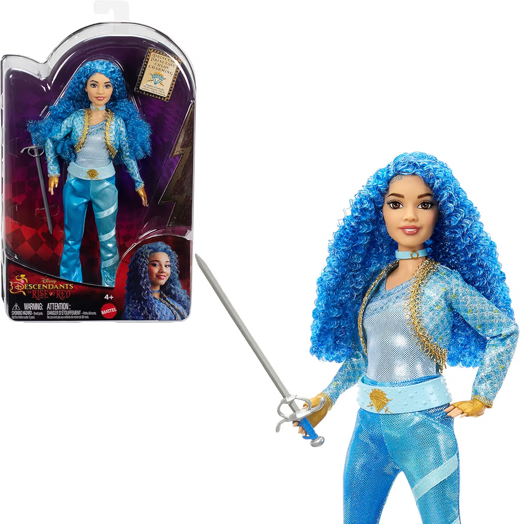 Mattel Disney Descendants: The Rise of Red Fashion Doll & Accessory, Princess Chloe Charming, Dau... | Amazon (US)