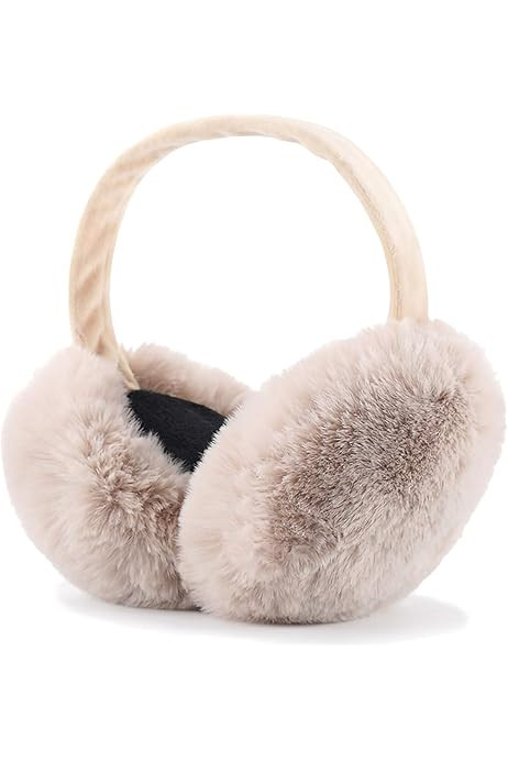 Ear Muffs for Women - Winter Ear Warmers - Soft & Warm Cable Knit Furry Fleece Earmuffs - Ear Covers | Amazon (US)