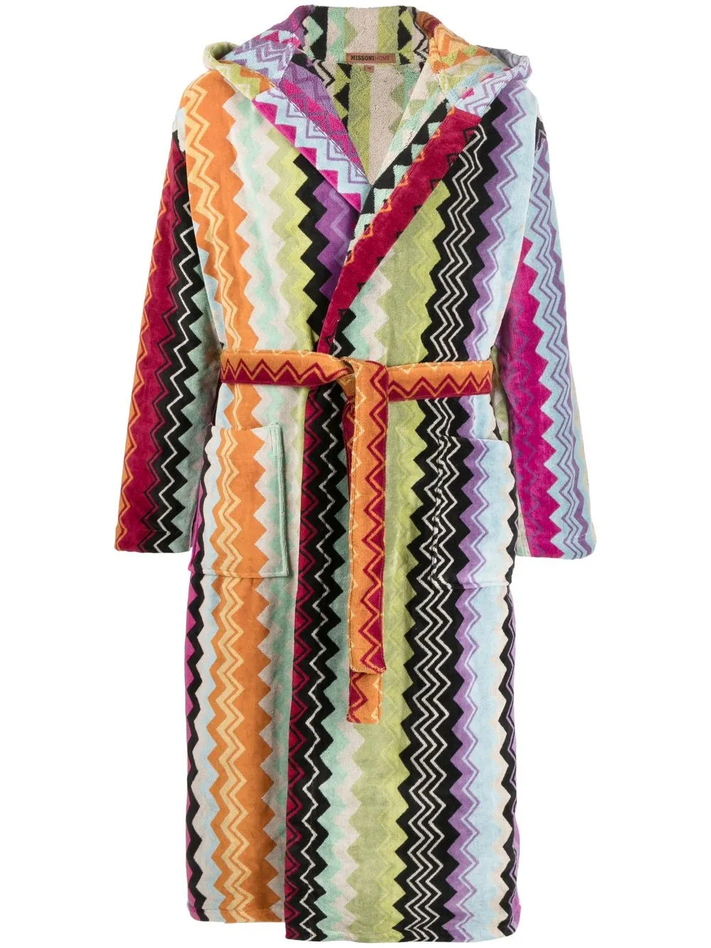 Missoni Home zig-zag Print Bath Robe | Orange | FARFETCH | Farfetch Global