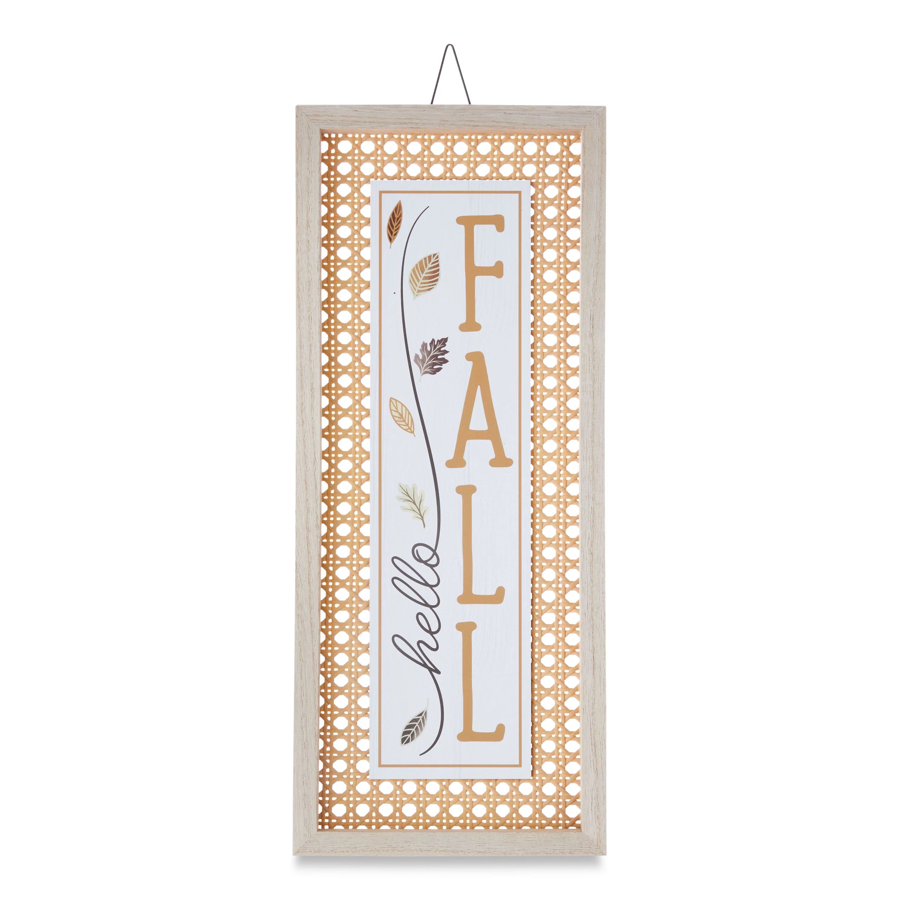 Fall, Harvest Hanging Sign Decoration, Hello Fall, 18 inch tall, Adult, by Way to Celebrate | Walmart (US)