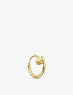 Juste un Clou 18ct yellow-gold single hoop earring | Selfridges
