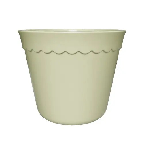 allen + roth Round 5.7-in W x 5.7-in L x 4.6-in H Shiny Green Ceramic Indoor Planter | Lowe's