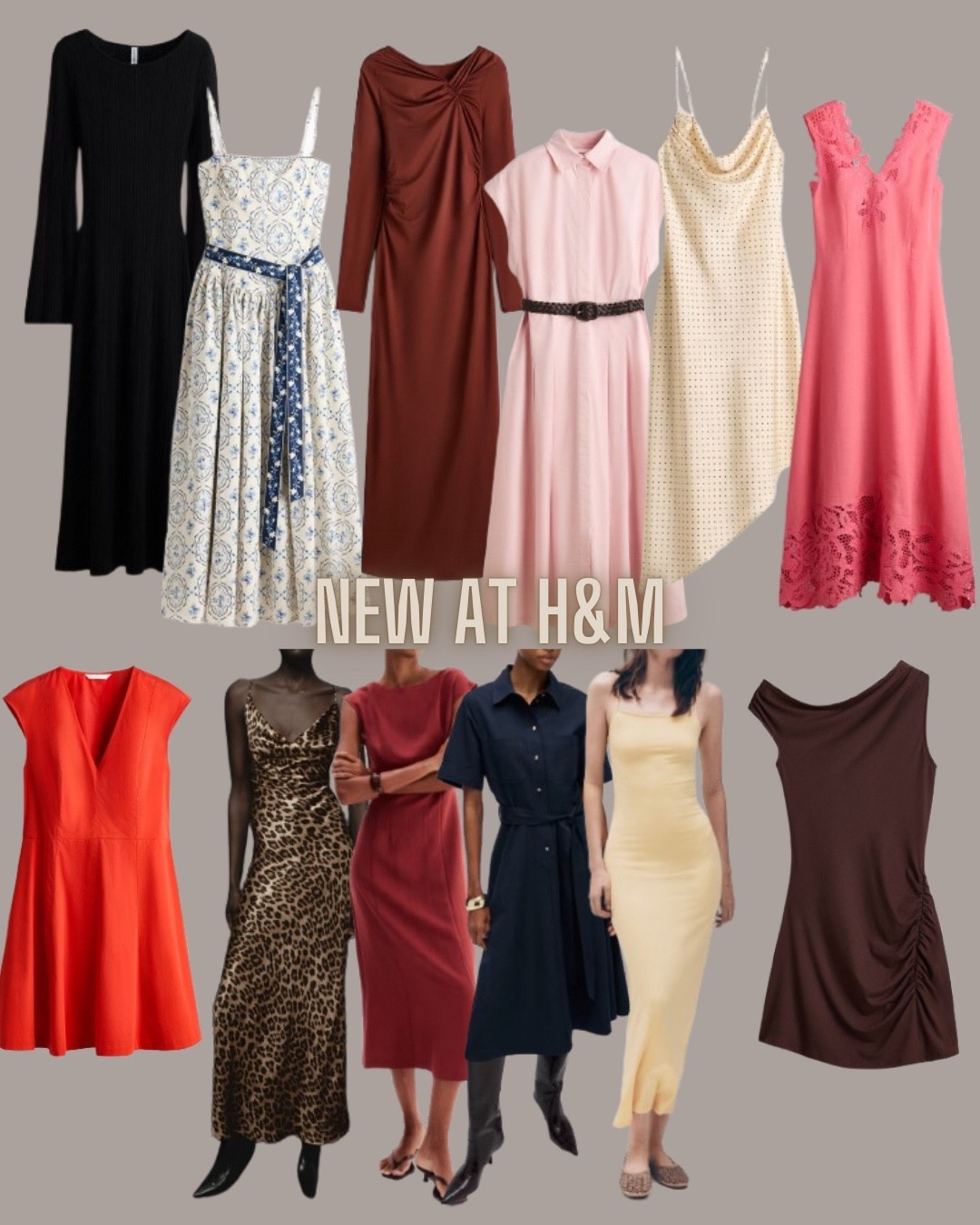 H&M fashion
Maxi dress
Midi dress
Shirt dress
Slip dress
