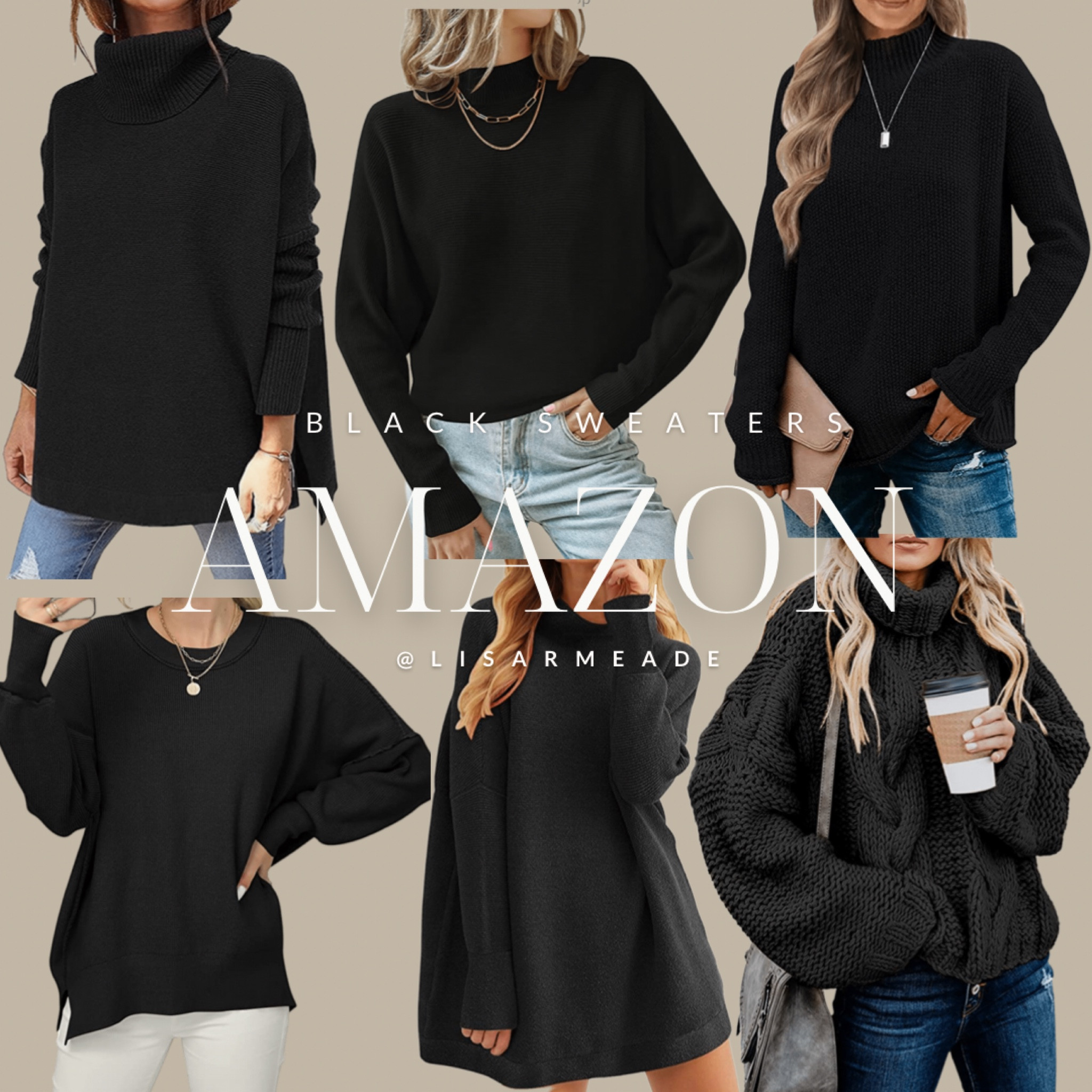 Black Sweaters from Amazon
.
amazon / sweaters / fall  / amazon / amazon fashion / amazon finds / tan sweater / chunky sweaters  / fall style / fall fashion / Womens fashion / black clothes / black sweater / knit / sweater weather 

#LTKunder50