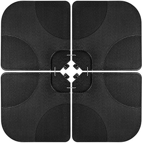 Best Choice Products 4-Piece Heavy-Duty Cantilever Offset Patio Umbrella Stand Square Base Plate Set | Amazon (US)