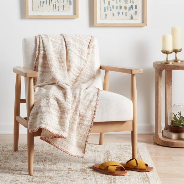 Woven Striped Throw Blanket Neutral - Threshold™ | Target