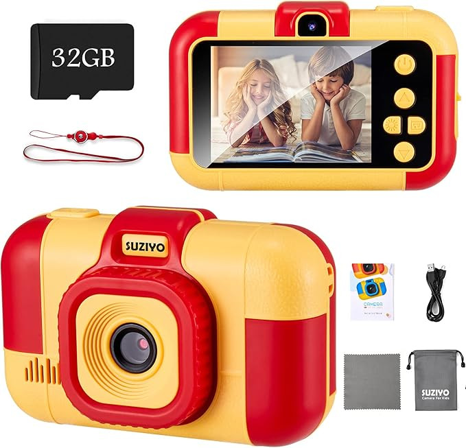 SUZIYO Kids Digital Camera, Children Selfie Video Camcorder 1080P Dual Lens 2.4 Inch HD, Best Chr... | Amazon (US)